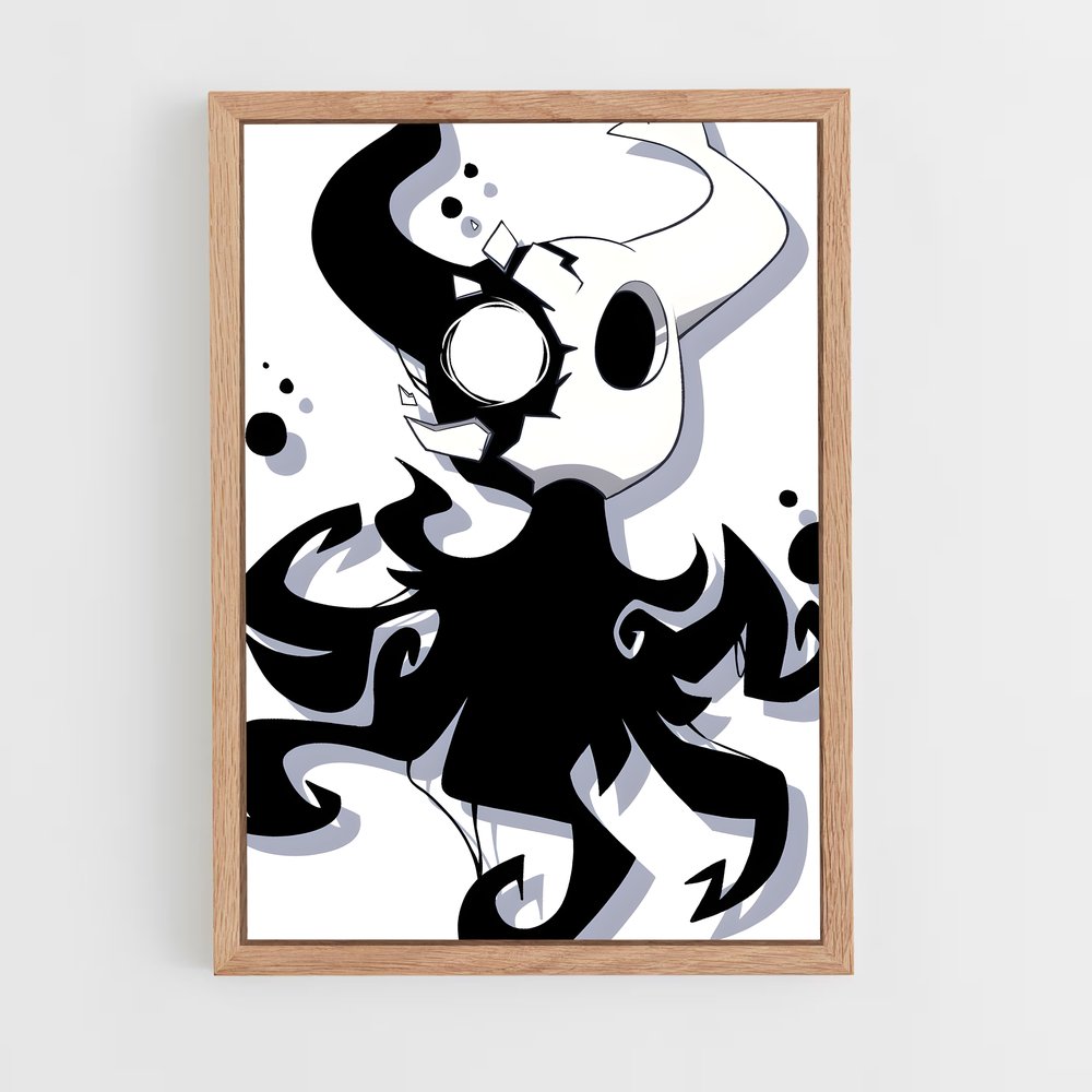 Poster Chat Noir – affiche Hollow Knight (vue 4)